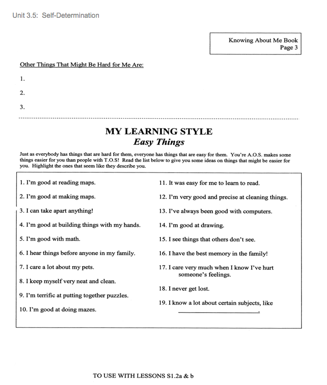 my learning style 